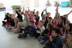 Dzieci aktywnie brały udział w zajęciach
